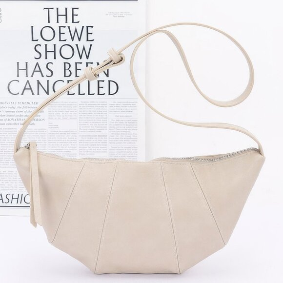 Faux Leather Croissant Bag - Picture 7 of 8